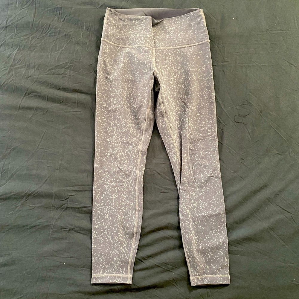 Lululemon splatter leggings in grey